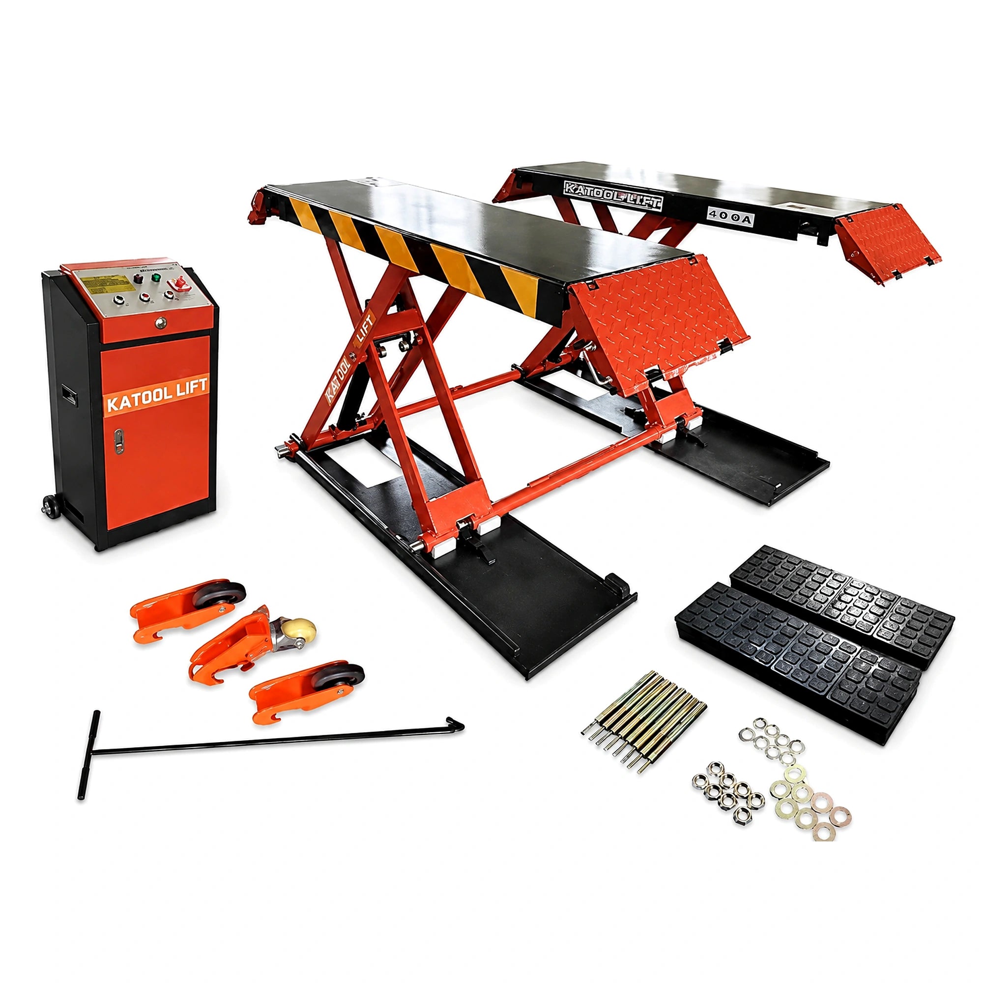 Katool X90E - Scissor Car Lift (8,000 lb, Mid-Rise, 47 in)