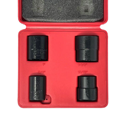 MT-RSR KEN-30254 4 Pc Lug Nut Remover Impact Socket Set, 1/2" Drive, Plastic Case