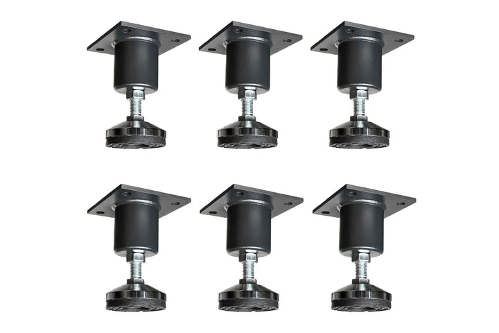 DRAGONFIRE TOOLS | 6 Piece Heavy Duty Adjustable Leveling Foot Set