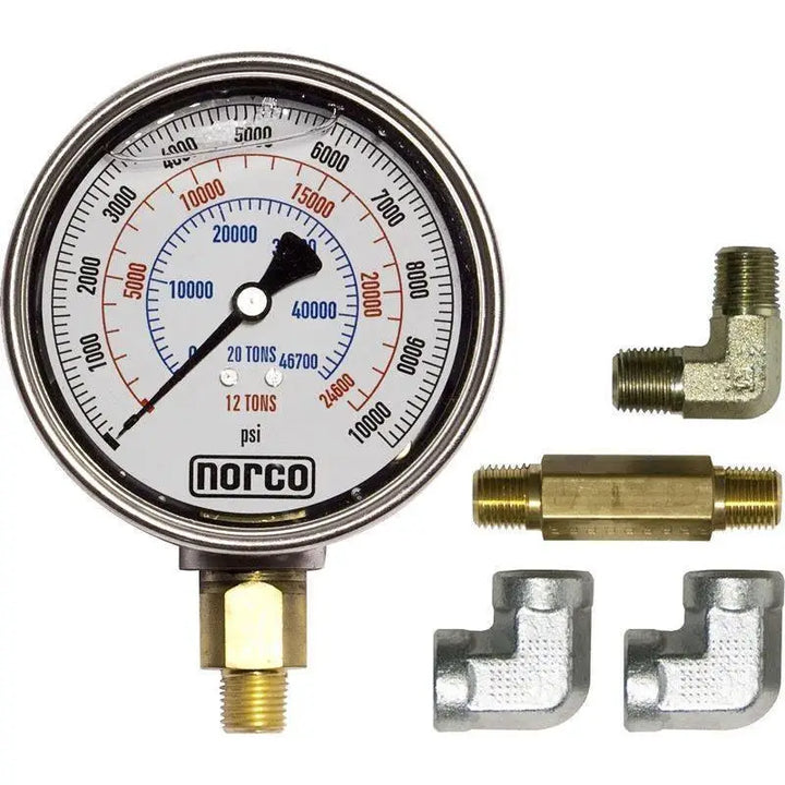 Shop Equipments - Norco Hydraulic Gauge With Fittings