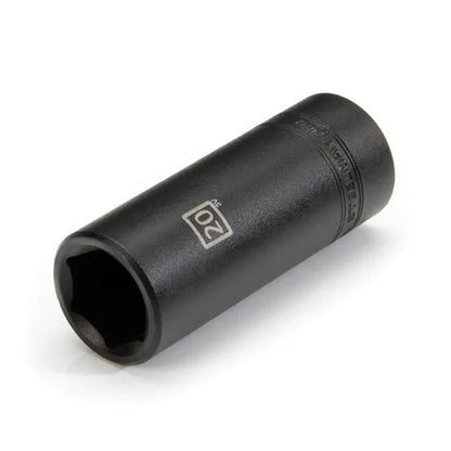 STEELMAN JS-78290 20 mm deep impact socket angled view on white background.