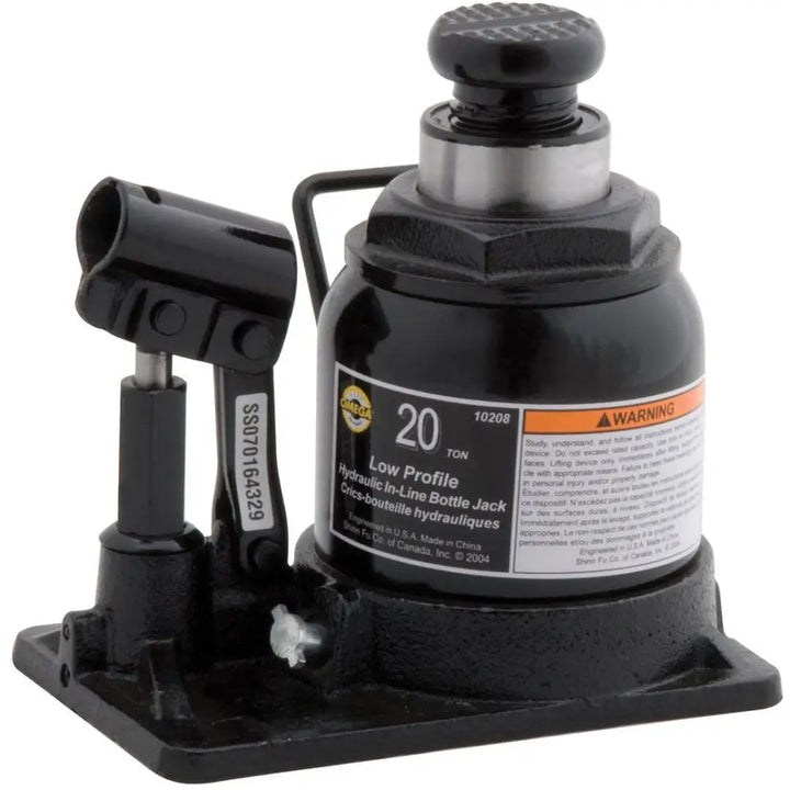 Omega 20 Ton Manual Bottle Jack (Ea) - Low Profile - Bottle