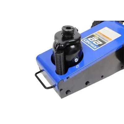 K-TOOL KTI63197 22-Ton Air Hydraulic Truck Jack, Welded Pump, 3 Adaptors, 100-120 PSI
