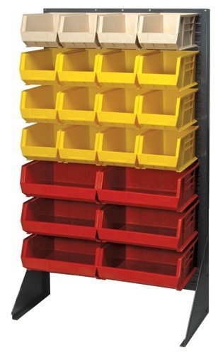 QUANTUM STORAGE QS-QSS3666H Louvered Panel Rack, 36" W x 66" H – No Bins Included