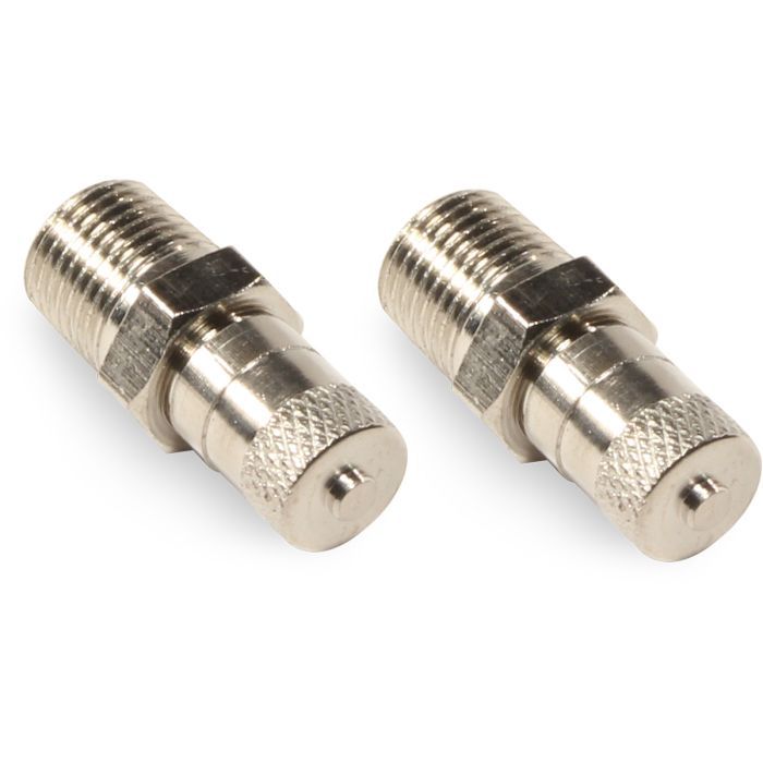 QUICKJACK 5210260 Straight Inflation Valve Stem Schrader Valve, Includes Valve core, Set of 2