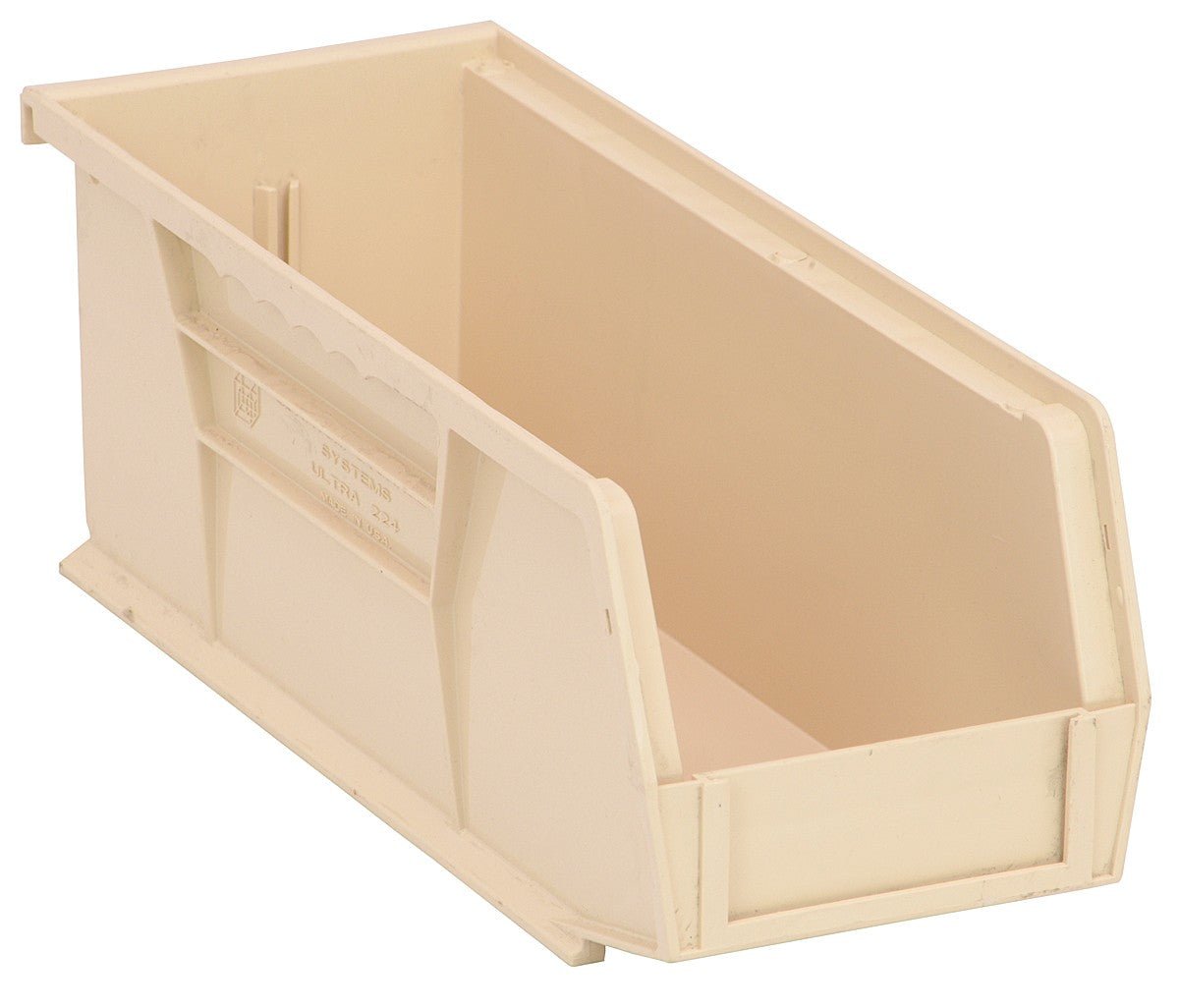 QUANTUM STORAGE QS-224IV Stack & Hang Bin, 10.875" x 4.125" x 4" – Ivory (Each)