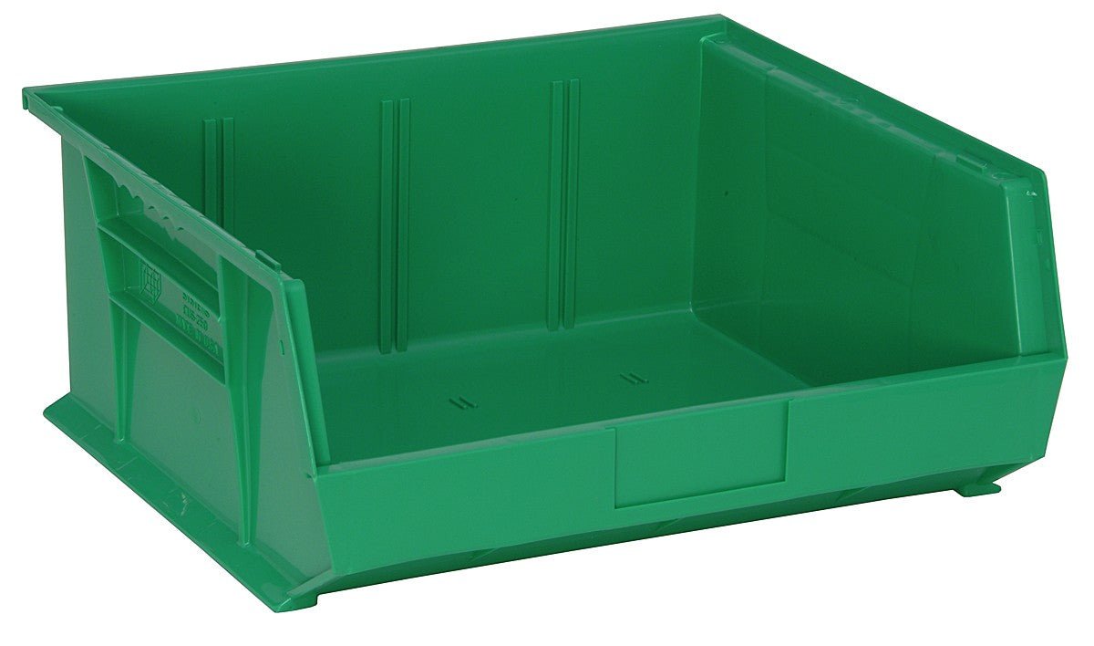 QUANTUM STORAGE QS-250GN-6 Stack and Hang Bins, 14.75" x 16.5" x 7", Green (6-Pack)