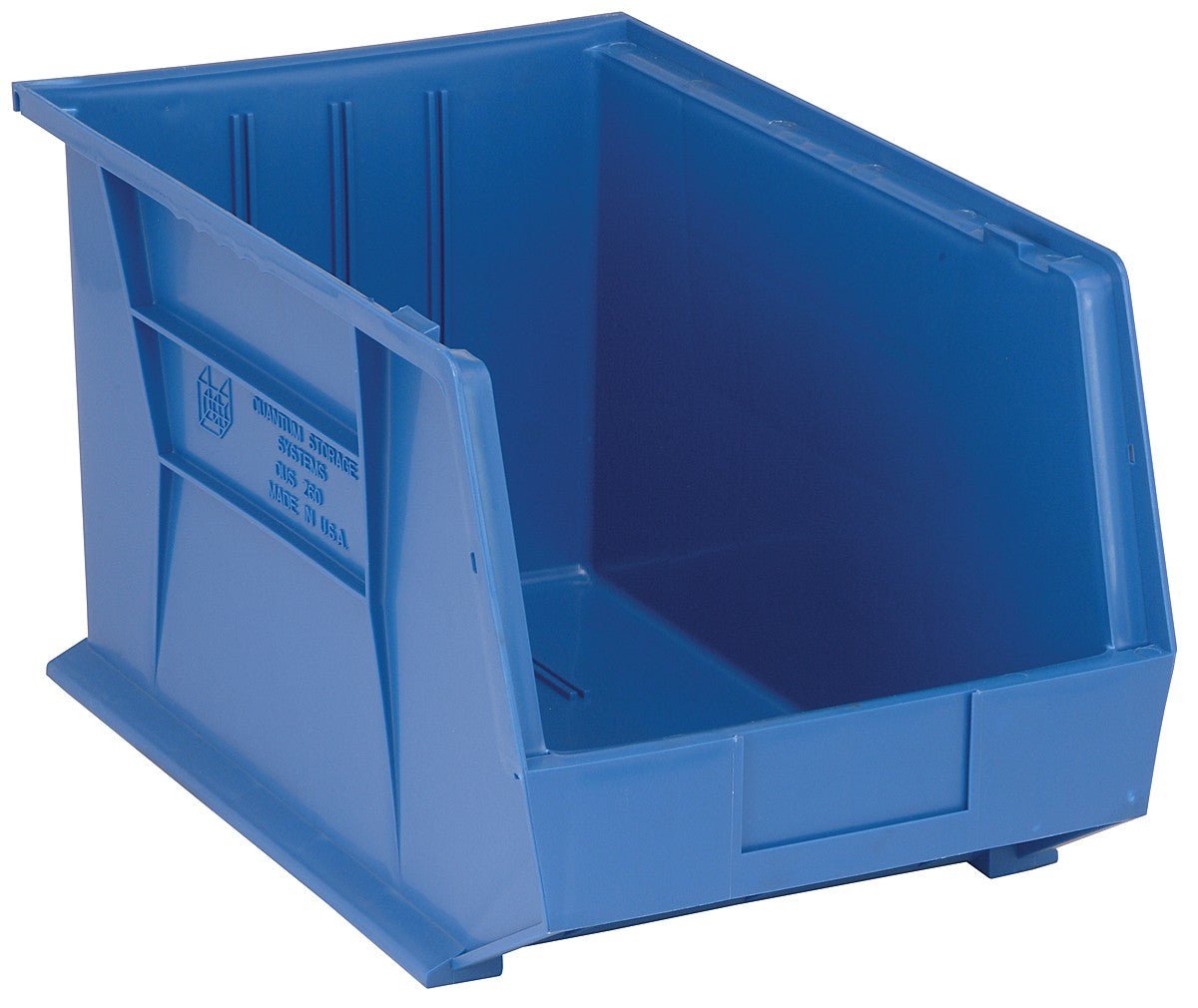 QUANTUM STORAGE QS-260BL Stack and Hang Bin, 18" x 11" x 10", Blue (Each)