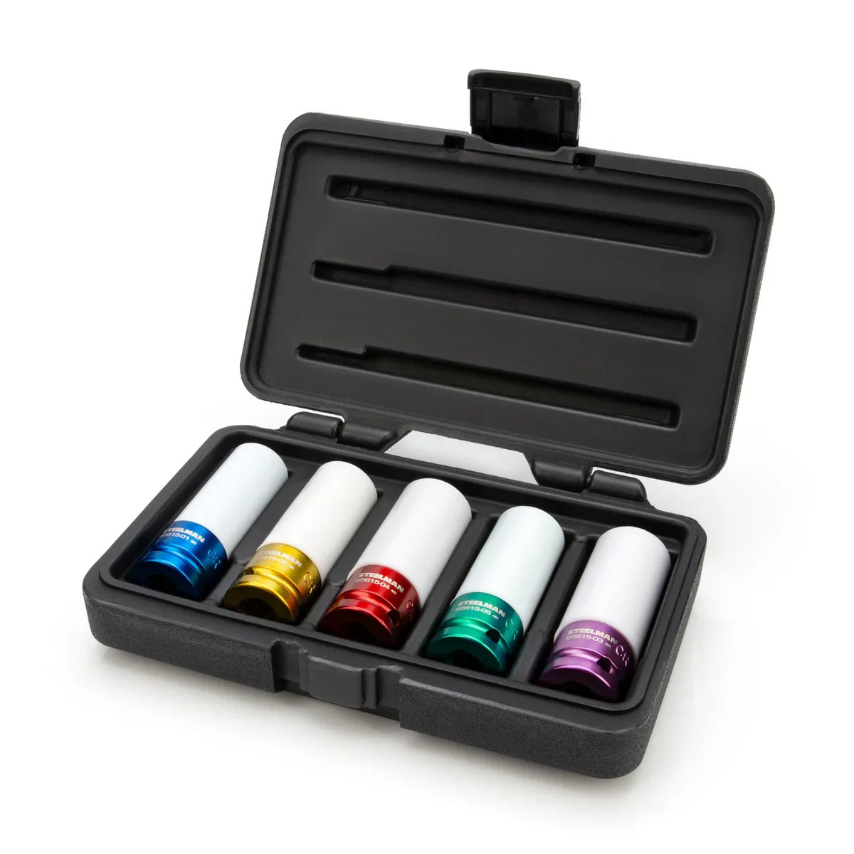 STEELMAN JS-95615 1/2-Inch Drive Sleeved Impact Socket Set, 5-Piece