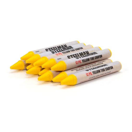 STEELMAN STL-073Y Steelman Yellow Tire Marking Crayons (Box of 12)
