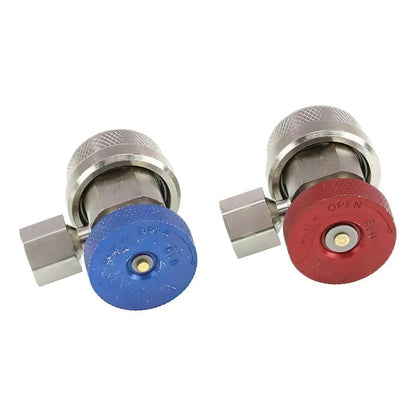 ROBIN AIR 18192 R-134A MANUAL REPLACEMENT COUPLER SET, RED/BLUE (2/SET)