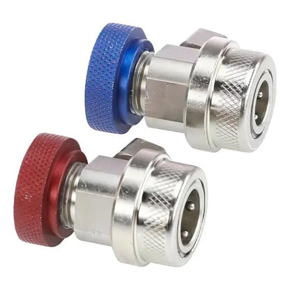 ROBIN AIR 18192 R-134A MANUAL REPLACEMENT COUPLER SET, RED/BLUE (2/SET)