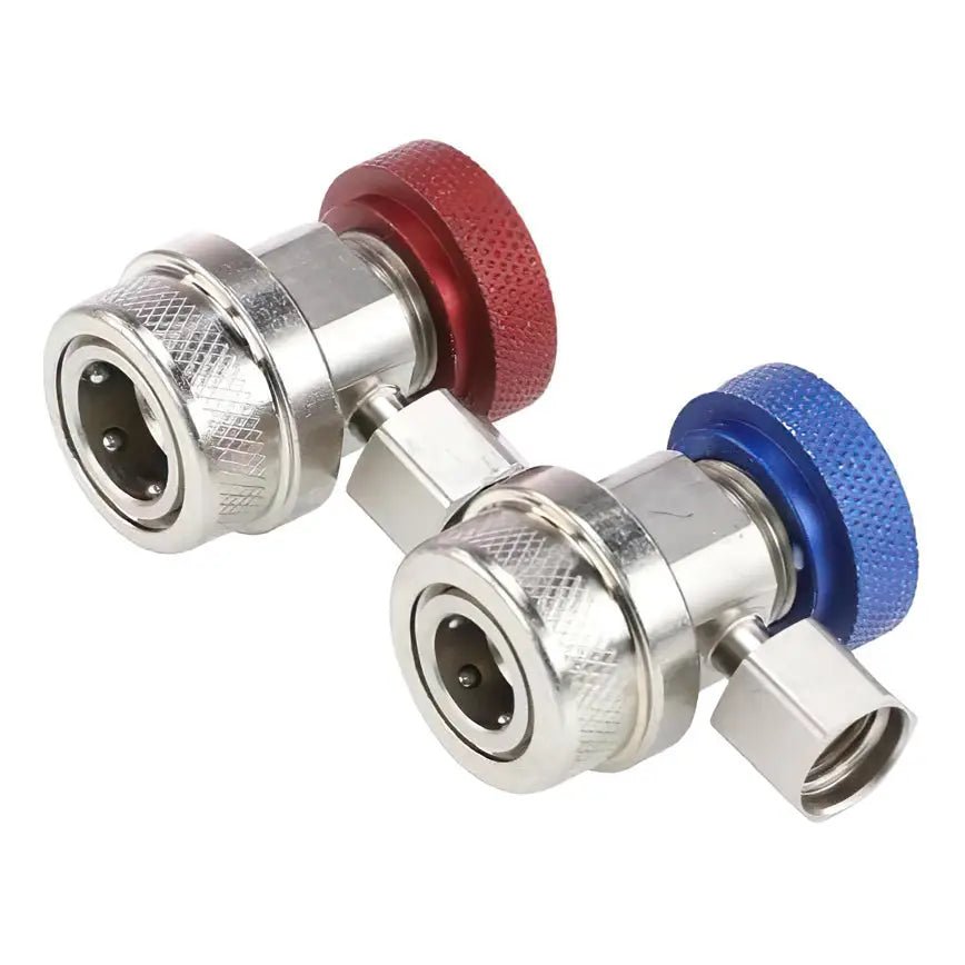 ROBIN AIR | 18192 | R-134A MANUAL REPLACEMENT COUPLER SET, RED/BLUE (2/SET)