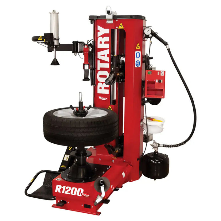 ROTARY | R1200 | Auto Center-Post Leverless Tire Changer, Dual Roller