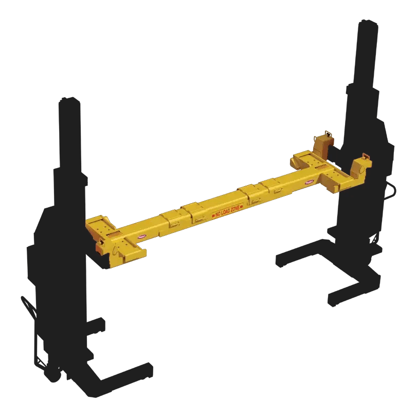 ROTARY M140070YL Low-Profile Cross Beam Kit for Column Lifts (MCHW418, MCHM419)