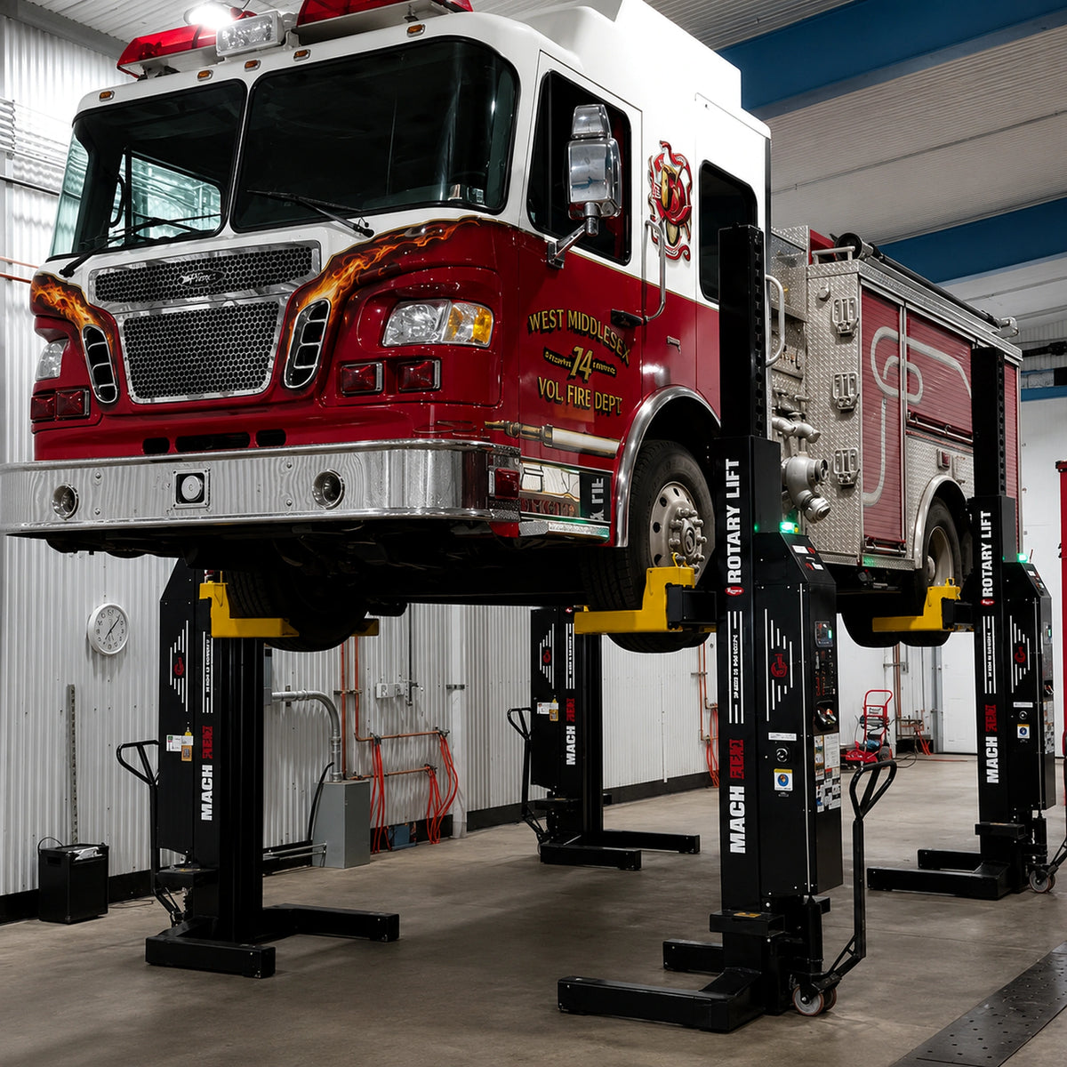 Rotary MCHM19 - Flex MAX Mobile Column Lift System (Set of 4)