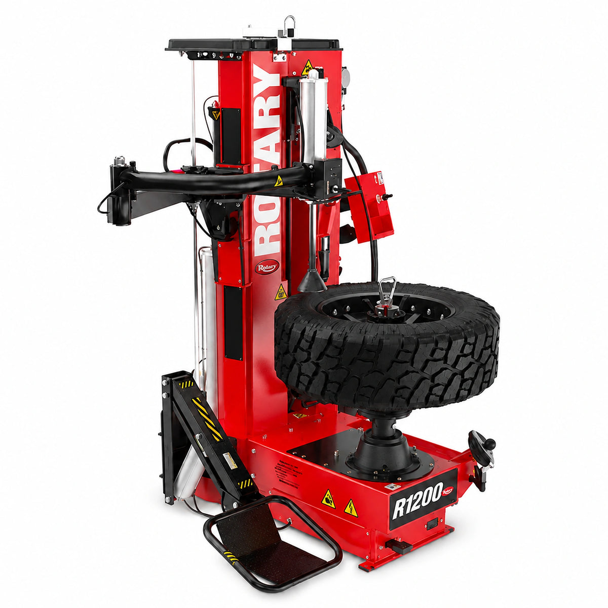 Rotary R1200 - Center-Post Leverless Tire Changer, Dual Roller