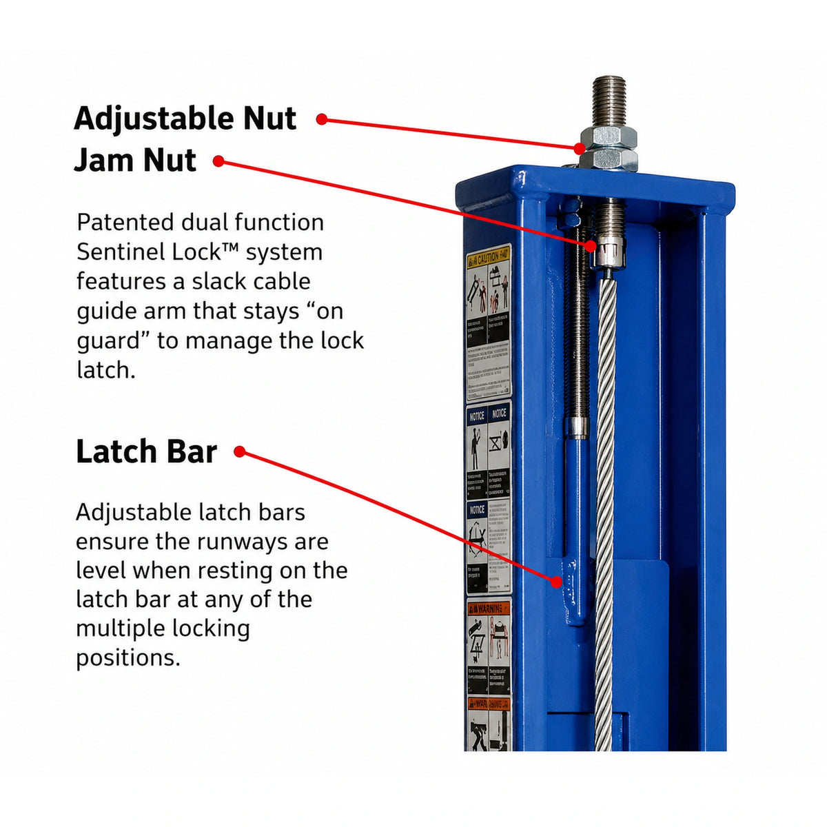 Rotary SM14 - 14,000 lb Closed-Front Four-Post Lift