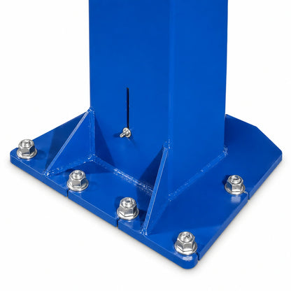 Rotary SMO14 column base plate detail, blue