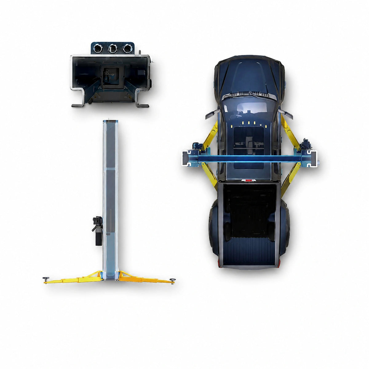 Rotary SPOA10-AV - 10,000 lb Two-Post Lift, All-Vehicle Arms