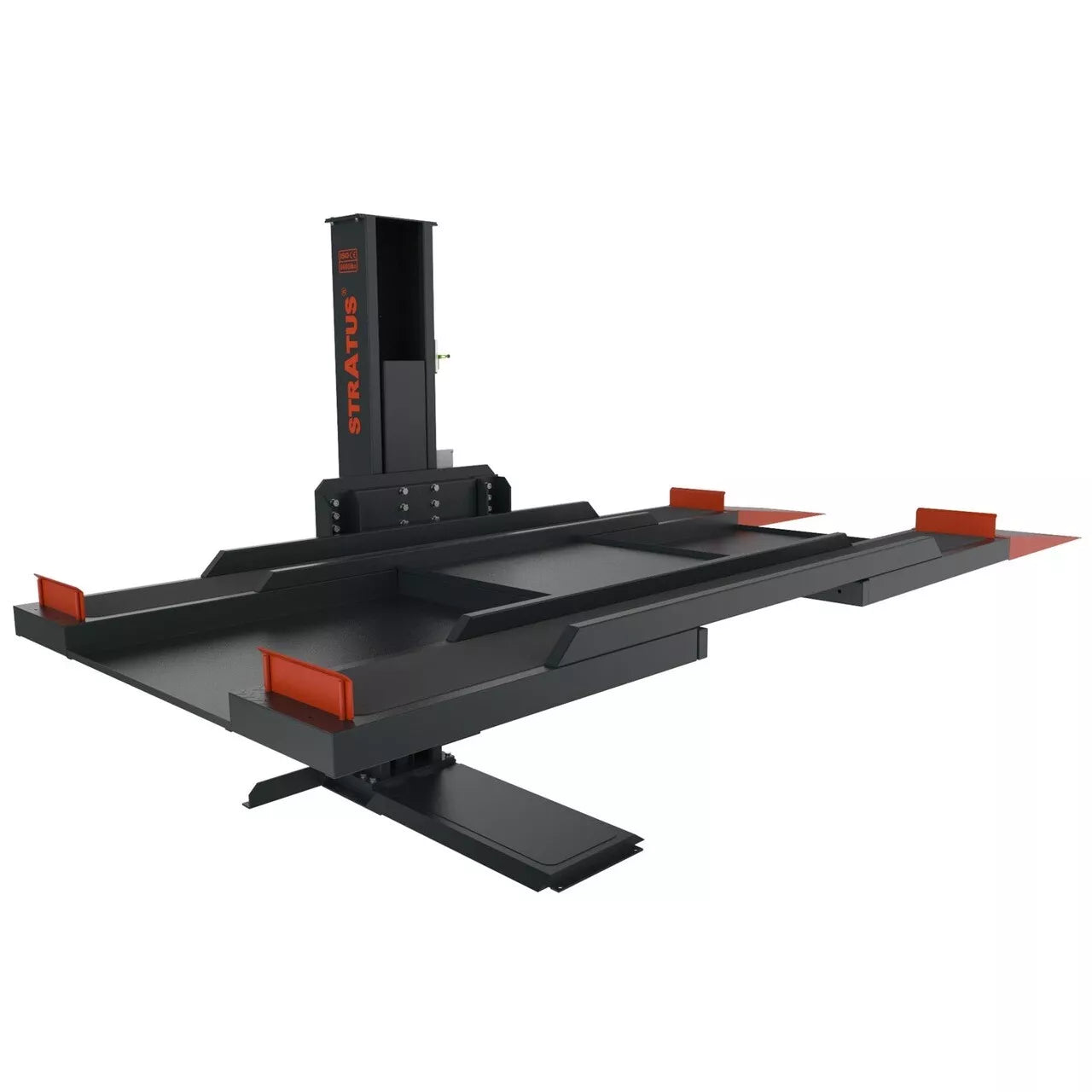 Stratus Single Post 6600 lbs Capacity Manual Safety Lock Release Parking Car Lift, SAE-P166M