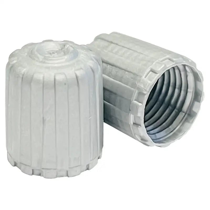 SCHRADER GREY PLASTIC VALVE CAP, 100/BOX