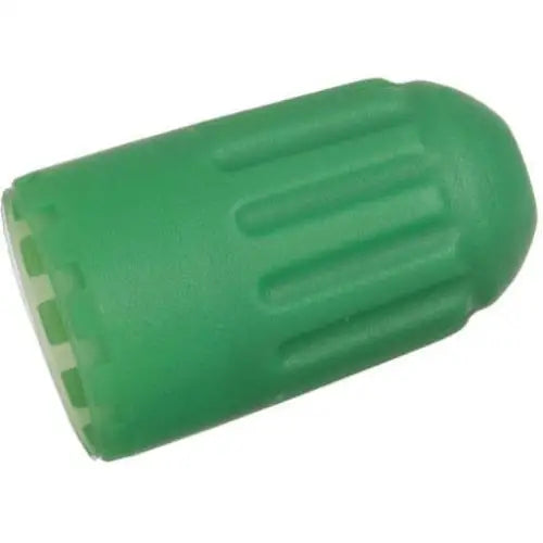 Tire Valves - Schrader Long Green (Nitrogen) Sealing Valve Caps For Snap-in Sensors 100/box