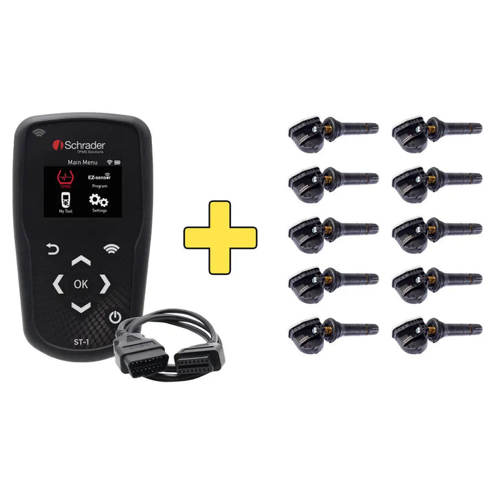 SCHRADER | ST-1 TPMS TOOL W/ 10 X EZ SENSORS (33500) BUNDLE