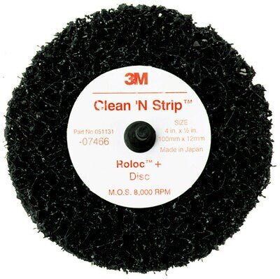 3M 07466 Scotch-Brite Roloc Clean N Strip Disc, 4 in x 1/2 in, Each