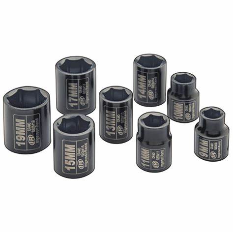 INGERSOLL RAND | SK3MB | 3/8" DR METRIC IMPACT SOCKET SET W/ PLASTIC CASE (8 PCS)