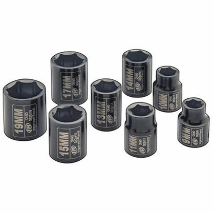 INGERSOLL RAND SK3MB 3/8" Dr Metric Impact Socket Set with Plastic Case (8 pcs)