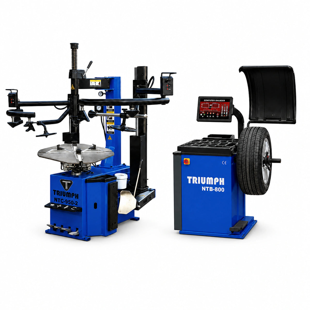 Triumph NTC-950-2 Tire Changer + NTB-800 Wheel Balancer Combo