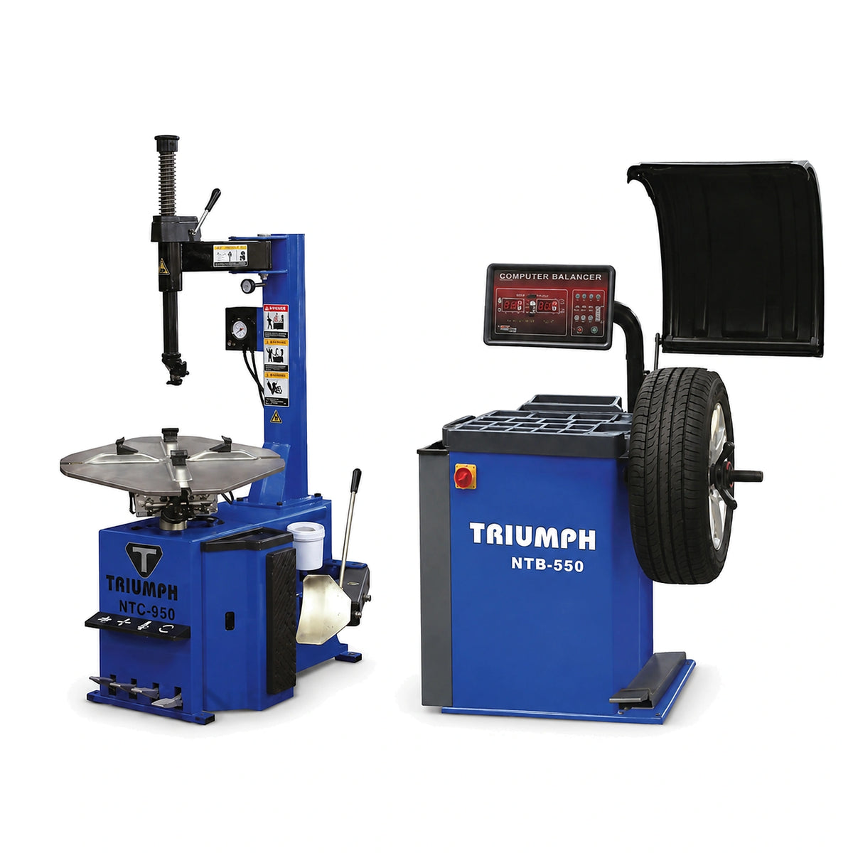 Triumph NTC-950 Tire Changer + NTB-550 Wheel Balancer Combo