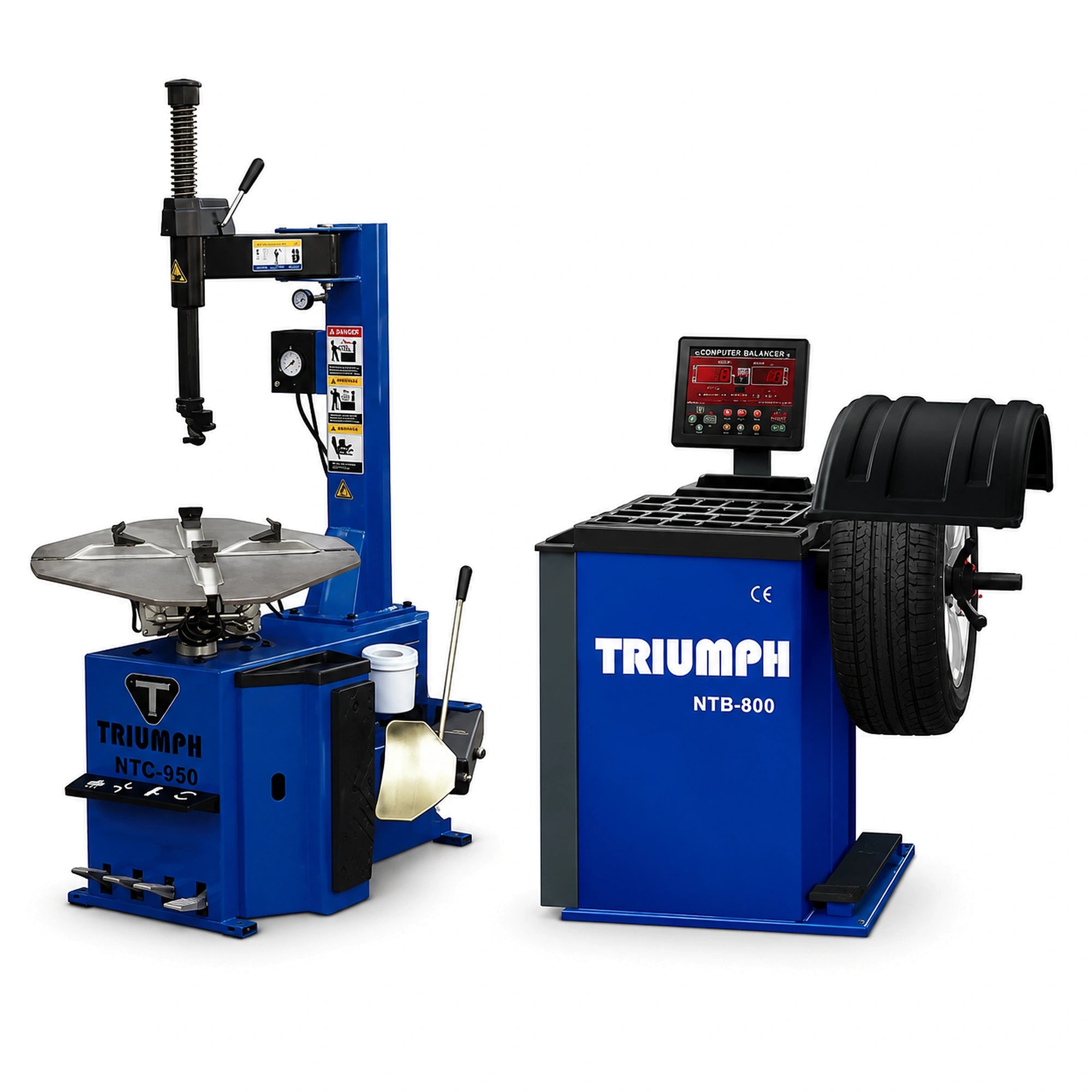 Triumph NTC-950 Tire Changer + NTB-800 Wheel Balancer Combo