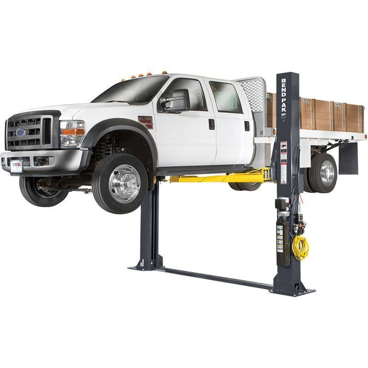 BENDPAK | Two Post Car Lift | 12000 lb Capacity Floorplate Direct-Drive Triple-Telescoping Arms | XPR-12FDL