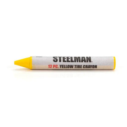 STEELMAN STL-073Y Steelman Yellow Tire Marking Crayons (Box of 12)
